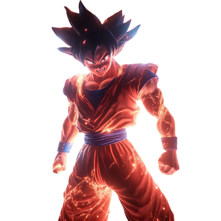 Goku Aura Vinyl Car Decal Sticker – Waterproof & UV-Resistant 8"