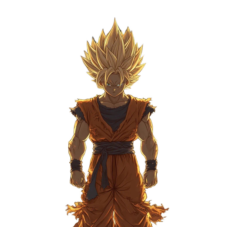 Super Saiyan Gohan V6 Vinyl Car Decal Sticker – Waterproof & UV-Resistant 8"