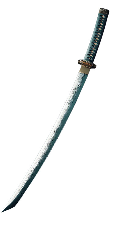 Shiny Katana Vinyl Car Decal Sticker – Waterproof & UV-Resistant 8"