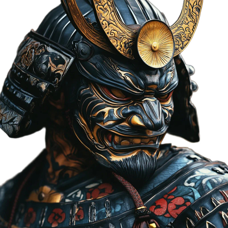 Samurai In Hanya Vinyl Car Decal Sticker – Waterproof & UV-Resistant 8"