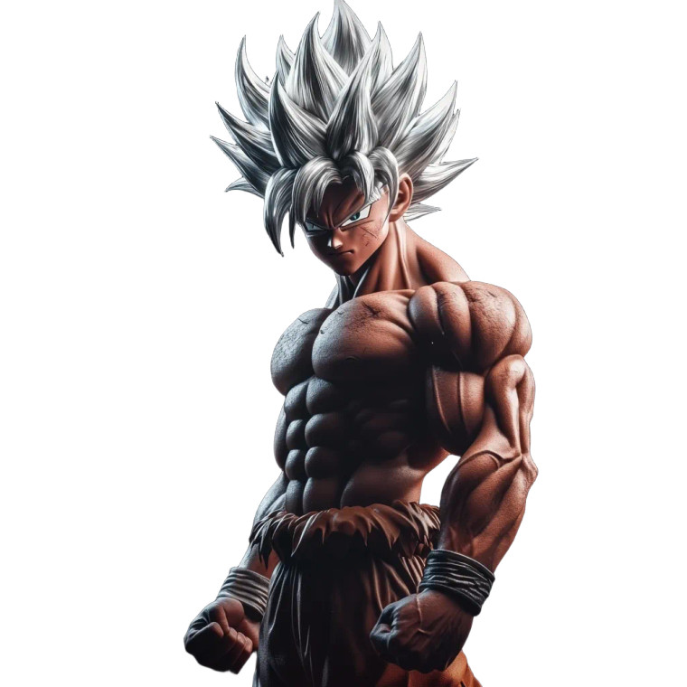 Mean Goku Vinyl Car Decal Sticker – Waterproof & UV-Resistant 8"