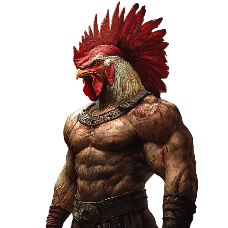 Spartan Rooster Men Vinyl Car Decal Sticker – Waterproof & UV-Resistant 8"