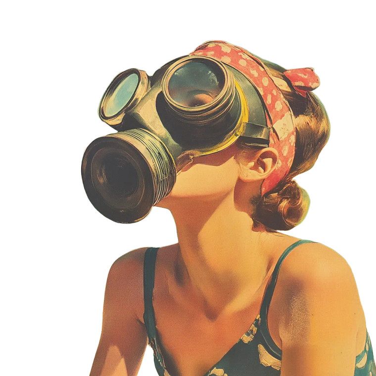 Allergy Sufferer Masked Vinyl Car Decal Sticker – Waterproof & UV-Resistant 8"