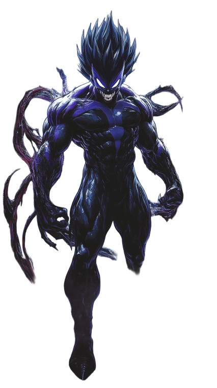 Vegeta Venom Fusion Vinyl Car Decal Sticker – Waterproof & UV-Resistant 8"