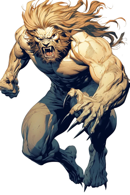 Muscular Superhero Snarl Vinyl Car Decal Sticker – Waterproof & UV-Resistant 8"