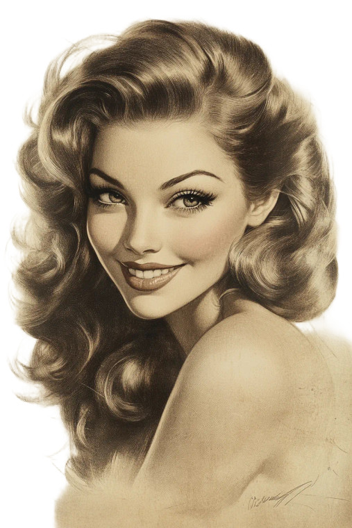 Elegant Vintage Portrait V7 Vinyl Car Decal Sticker – Waterproof & UV-Resistant 8"