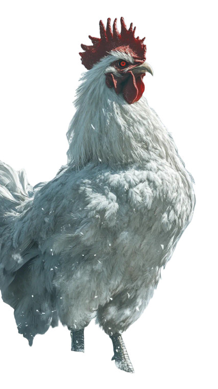 Ancient Giant Rooster Vinyl Car Decal Sticker – Waterproof & UV-Resistant 8"