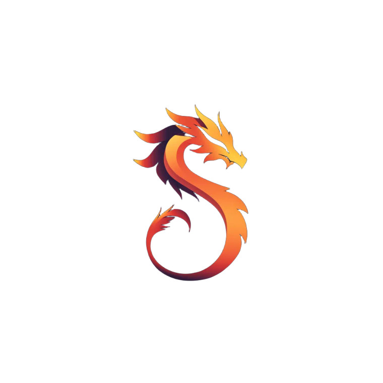 Dragon Logo V8 Vinyl Car Decal Sticker – Waterproof & UV-Resistant 8"