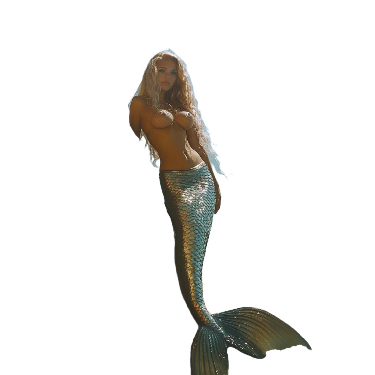 Mermaid On Rock Vinyl Car Decal Sticker – Waterproof & UV-Resistant 8"