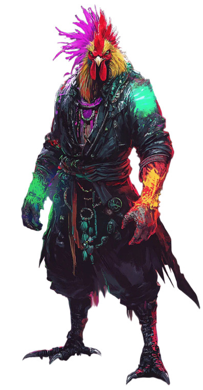 Fighter Rooster Design Vinyl Car Decal Sticker – Waterproof & UV-Resistant 8"