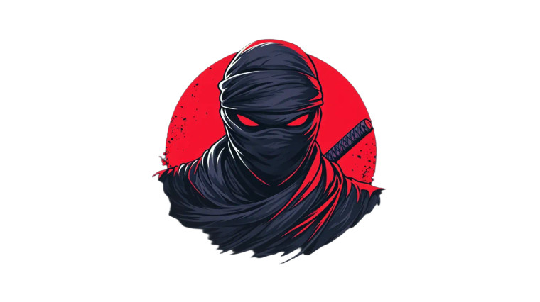 Tunisian Ninja Logo Vinyl Car Decal Sticker – Waterproof & UV-Resistant 8"