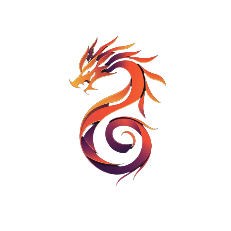 Beautiful Dragon Vinyl Car Decal Sticker – Waterproof & UV-Resistant 8"