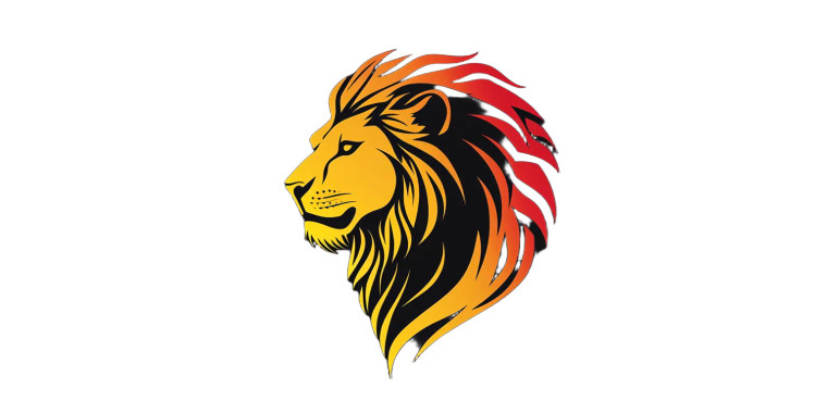 Rustic Lion Emblem Vinyl Car Decal Sticker – Waterproof & UV-Resistant 8"