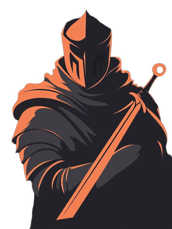 Knight Logo V7 Vinyl Car Decal Sticker – Waterproof & UV-Resistant 8"