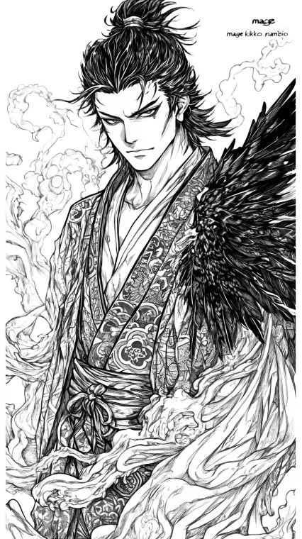 Fallen Angel Illustration V2 Vinyl Car Decal Sticker – Waterproof & UV-Resistant 8"