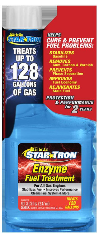 Solve Ethanol Fuel Problems | Star Brite Enzyme Fuel Treatment | 8oz Bottle | Stabilizes Fuel, Prevents Phase Separation & Increases Economy