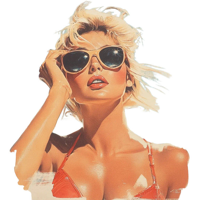 Pamela Anderson Baywatch Vinyl Car Decal Sticker – Waterproof & UV-Resistant 8"