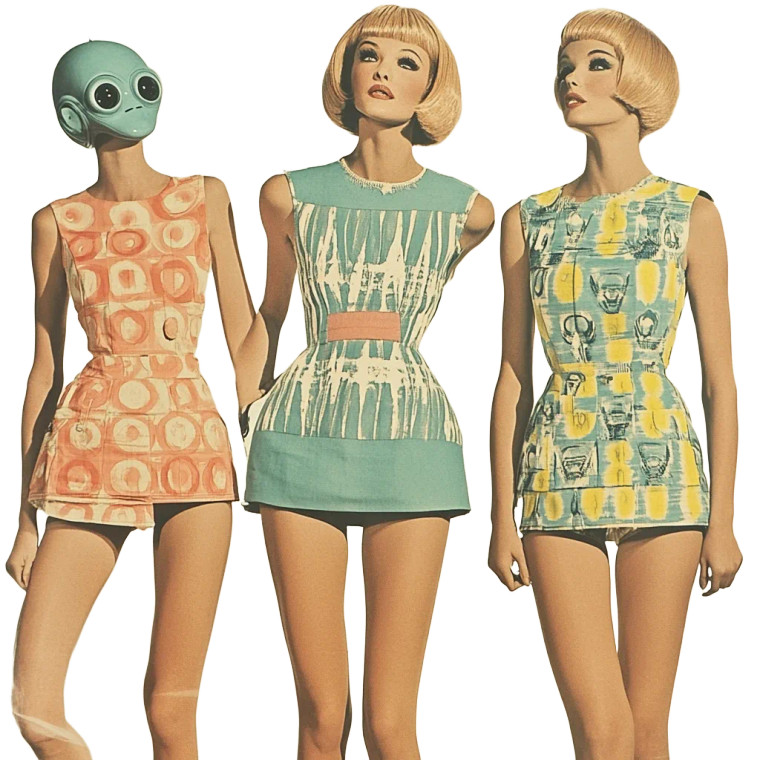 50S Fashion Aliens Vinyl Car Decal Sticker – Waterproof & UV-Resistant 8"