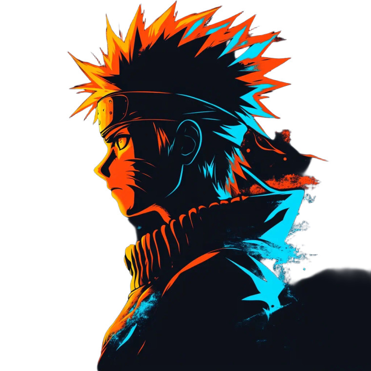 Glowing Anime Silhouette Vinyl Car Decal Sticker – Waterproof & UV-Resistant 8"