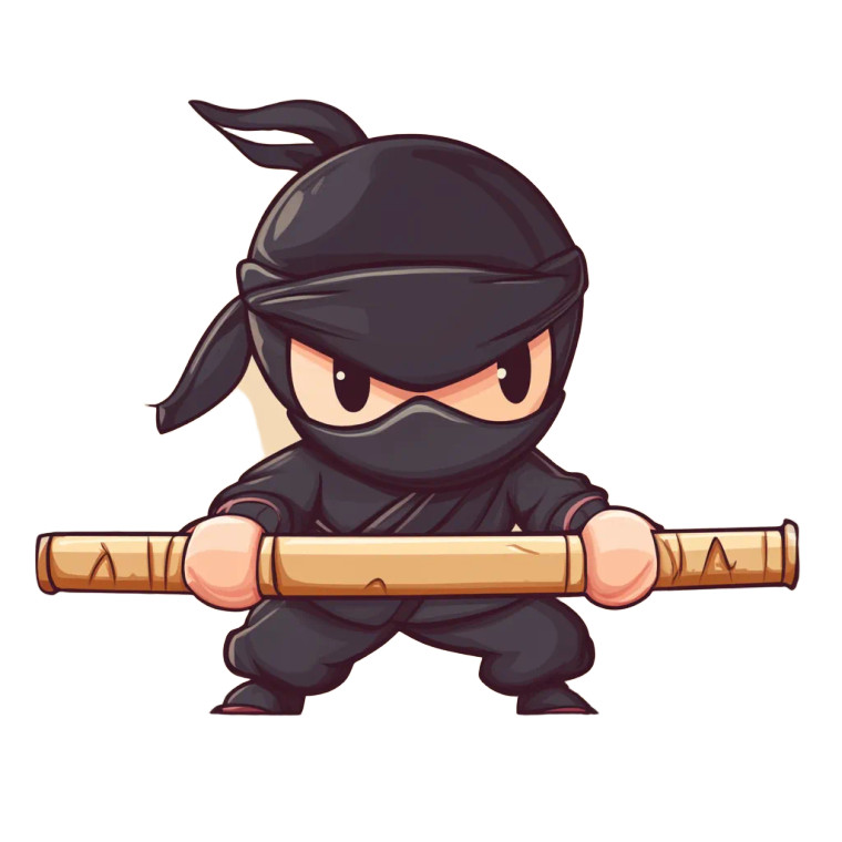 Cartoon Ninja Vinyl Car Decal Sticker – Waterproof & UV-Resistant 8"