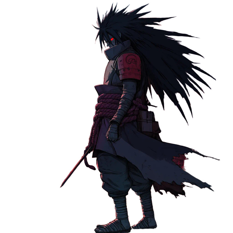Evil Uchiha Madara Vinyl Car Decal Sticker – Waterproof & UV-Resistant 8"