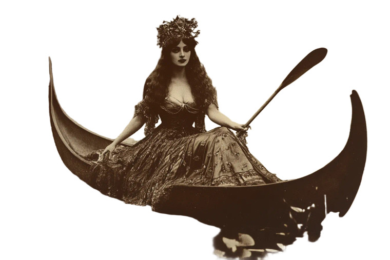 Goddess Of Lake Vinyl Car Decal Sticker – Waterproof & UV-Resistant 8"