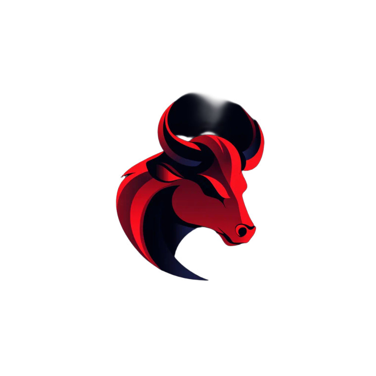 Luxury Bull Logo Vinyl Car Decal Sticker – Waterproof & UV-Resistant 8"