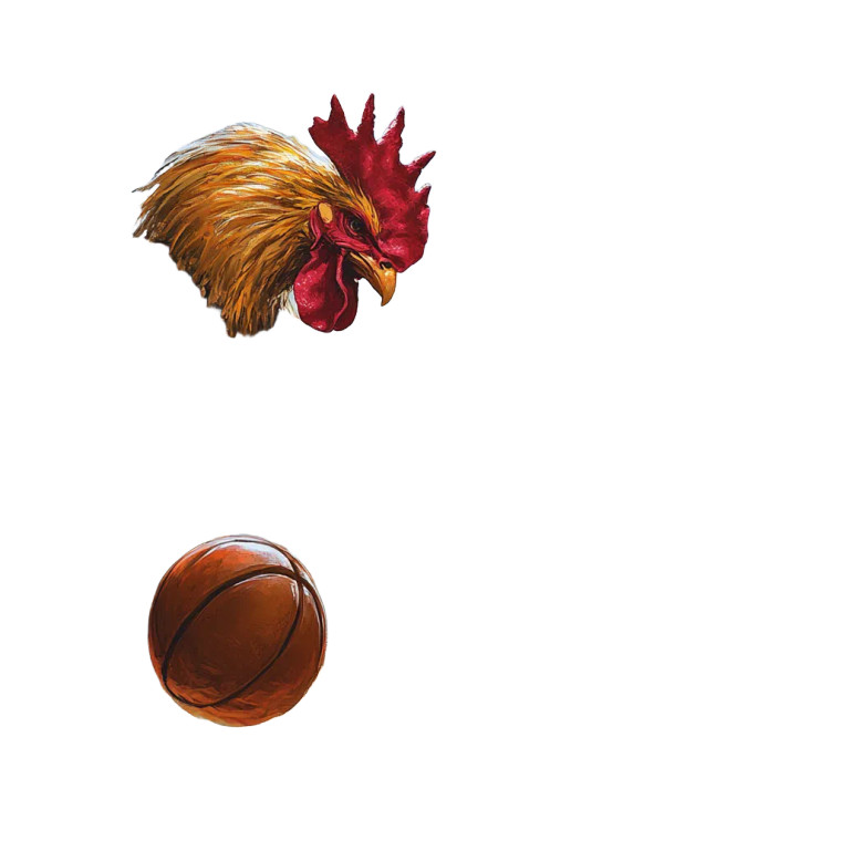 Giant Rooster Halo Vinyl Car Decal Sticker – Waterproof & UV-Resistant 8"
