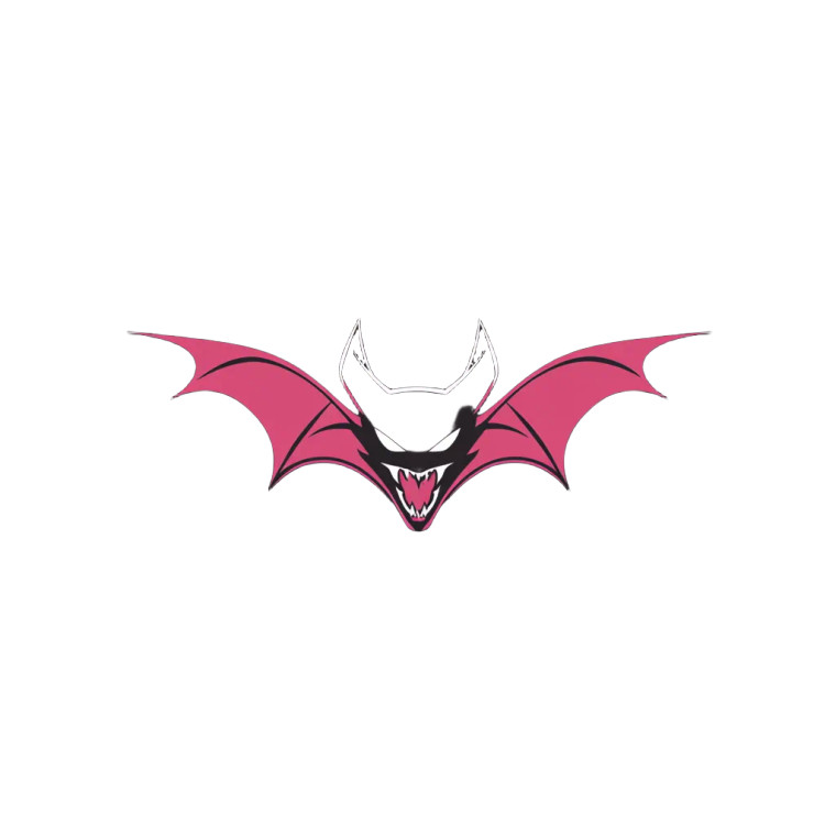Vampire Bat Logo Vinyl Car Decal Sticker – Waterproof & UV-Resistant 8"