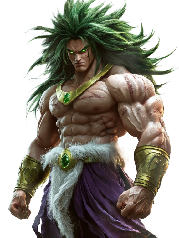 Hyper Realistic Broly Vinyl Car Decal Sticker – Waterproof & UV-Resistant 8"