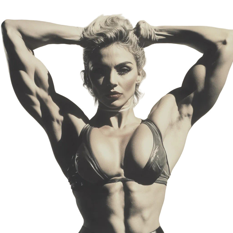 Muscular Madonna Rowing Vinyl Car Decal Sticker – Waterproof & UV-Resistant 8"
