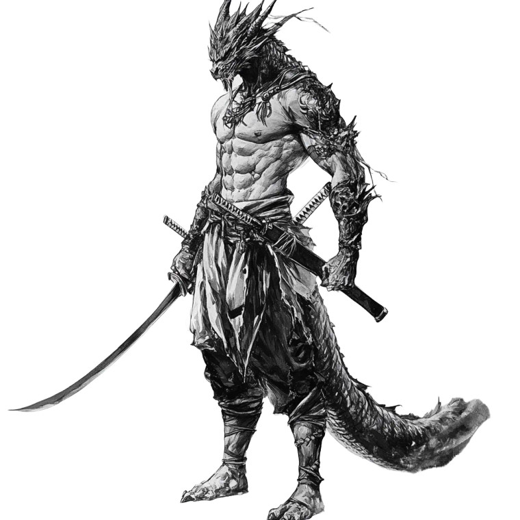 Dragon Warrior God Vinyl Car Decal Sticker – Waterproof & UV-Resistant 8"