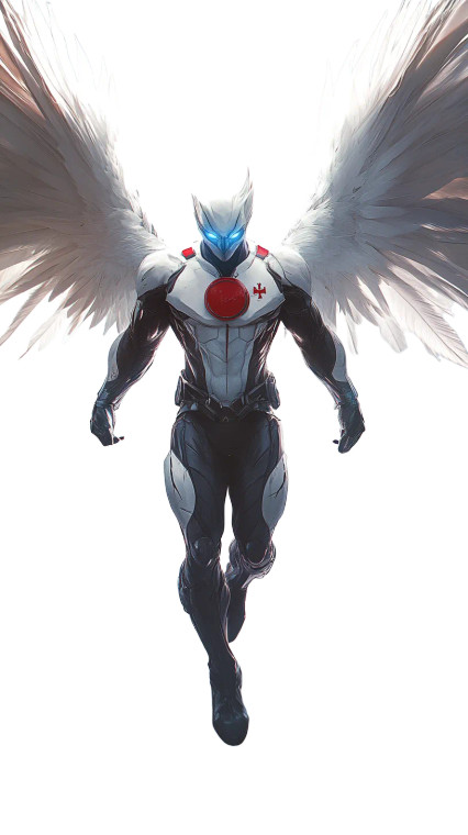 White Eagle Soaring Vinyl Car Decal Sticker – Waterproof & UV-Resistant 8"