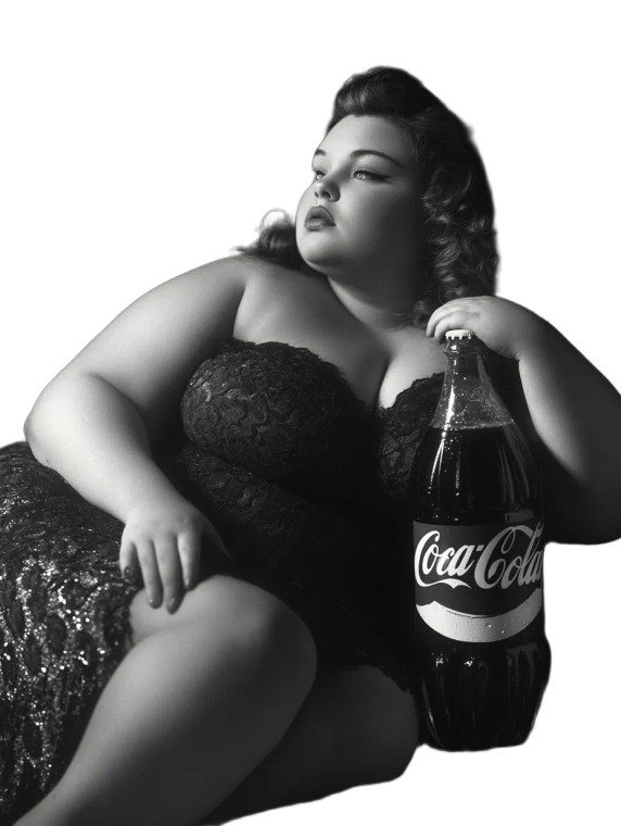 Fat Girl In Bottle Vinyl Car Decal Sticker – Waterproof & UV-Resistant 8"