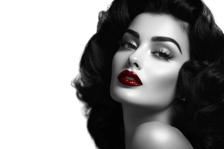 Vintage Hollywood Beauty Vinyl Car Decal Sticker – Waterproof & UV-Resistant 8"