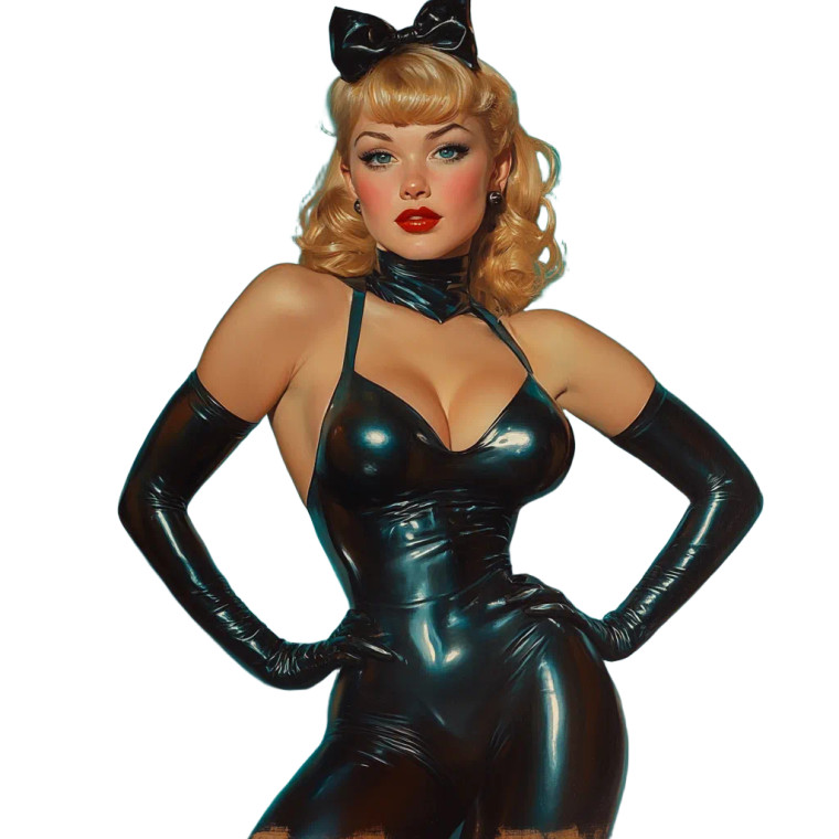 Vintage Pin Up V20 Vinyl Car Decal Sticker – Waterproof & UV-Resistant 8"