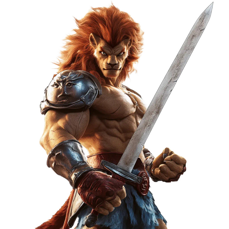 Lion-O With Sword V2 Vinyl Car Decal Sticker – Waterproof & UV-Resistant 8"