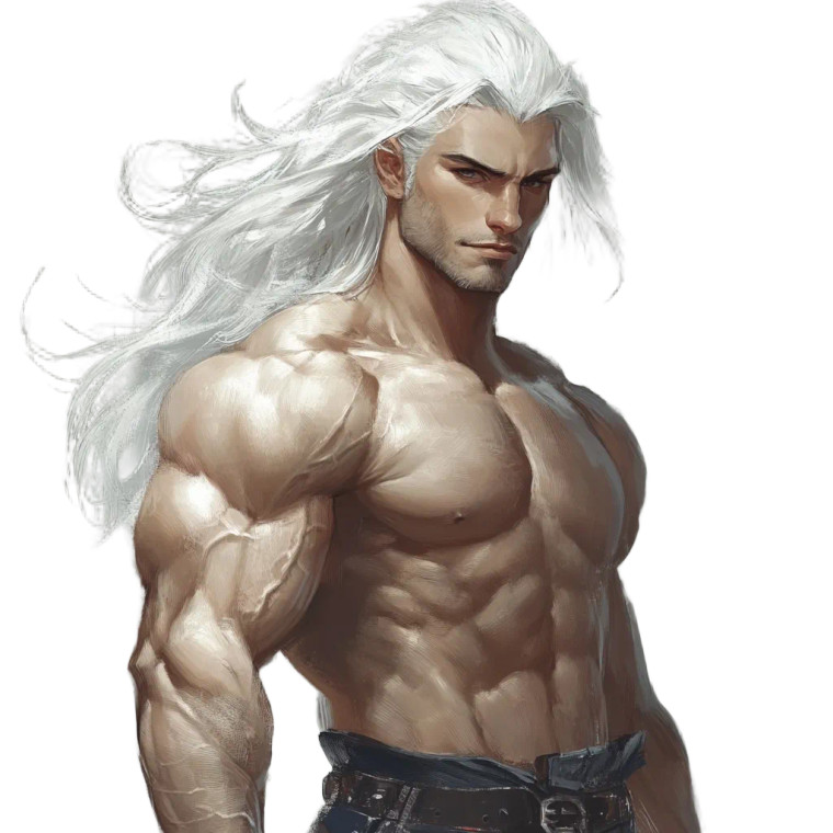 Handsome Strong Guy Vinyl Car Decal Sticker – Waterproof & UV-Resistant 8"