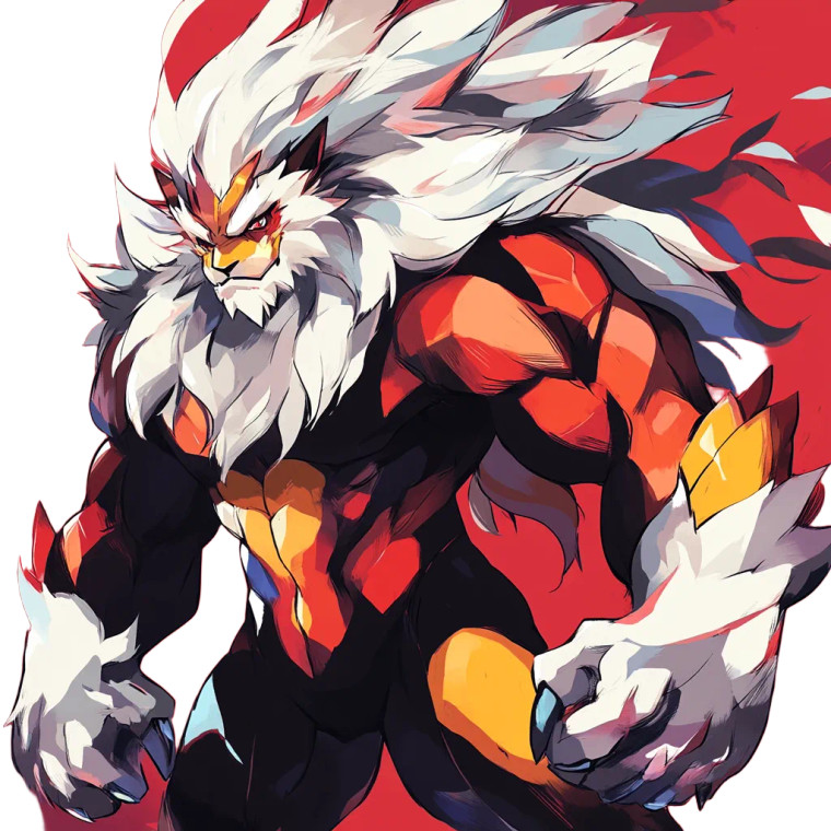 Lion Pokémon Vinyl Car Decal Sticker – Waterproof & UV-Resistant 8"