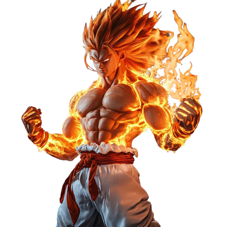 Super Saiyan Fusion V2 Vinyl Car Decal Sticker – Waterproof & UV-Resistant 8"