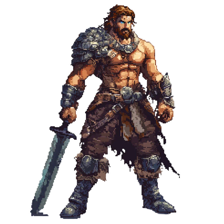 Pixel Warrior Vinyl Car Decal Sticker – Waterproof & UV-Resistant 8"