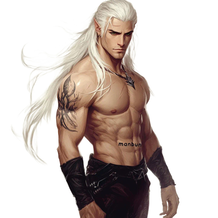 Fae Prince Warrior Vinyl Car Decal Sticker – Waterproof & UV-Resistant 8"