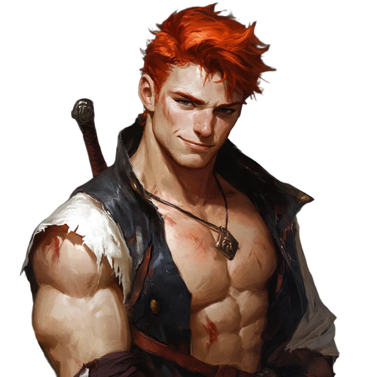 Buff Red Mage Vinyl Car Decal Sticker – Waterproof & UV-Resistant 8"