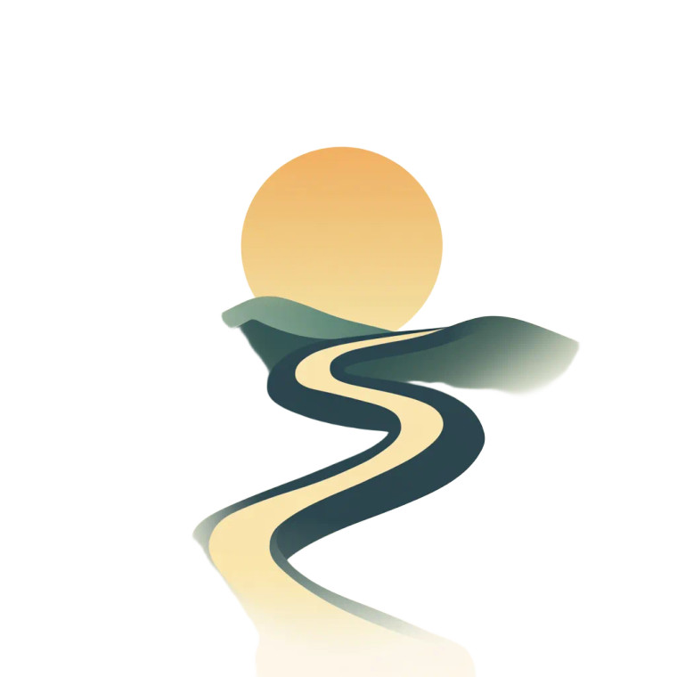 Stoic Journey Path Vinyl Car Decal Sticker – Waterproof & UV-Resistant 8"