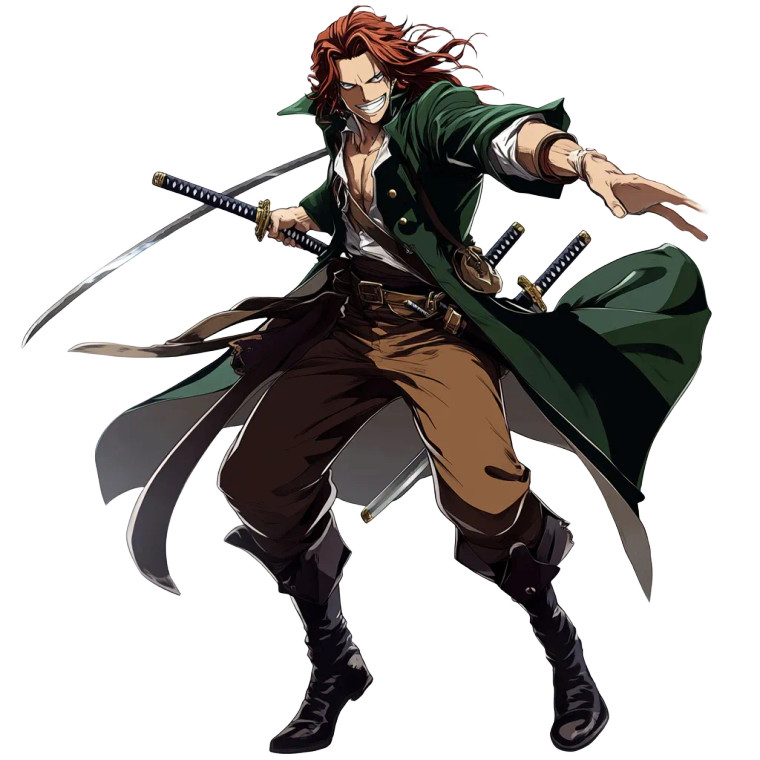 Pirate Swordsman Vinyl Car Decal Sticker – Waterproof & UV-Resistant 8" Pirate Swordsman Vinyl Car Decal Sticker – Waterproof & UV-Resistant 8"