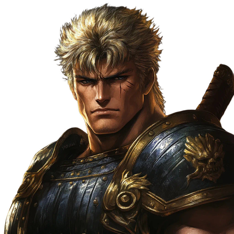 Raoh Character Vinyl Car Decal Sticker – Waterproof & UV-Resistant 8"