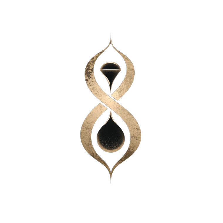 Ouroboros Hourglass Logo Vinyl Car Decal Sticker – Waterproof & UV-Resistant 8"