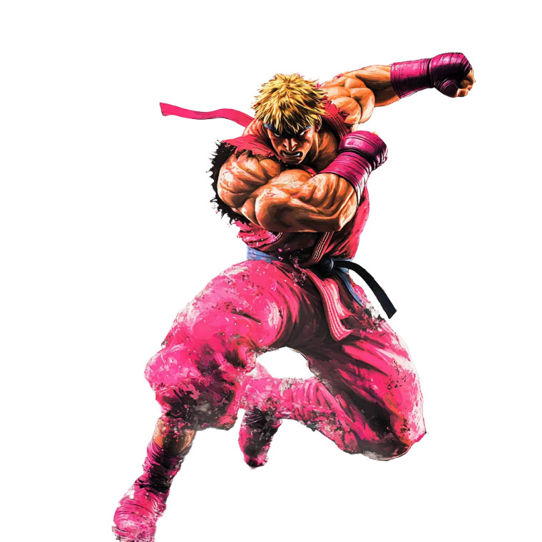 Street Fighter Ken Vinyl Car Decal Sticker – Waterproof & UV-Resistant 8"