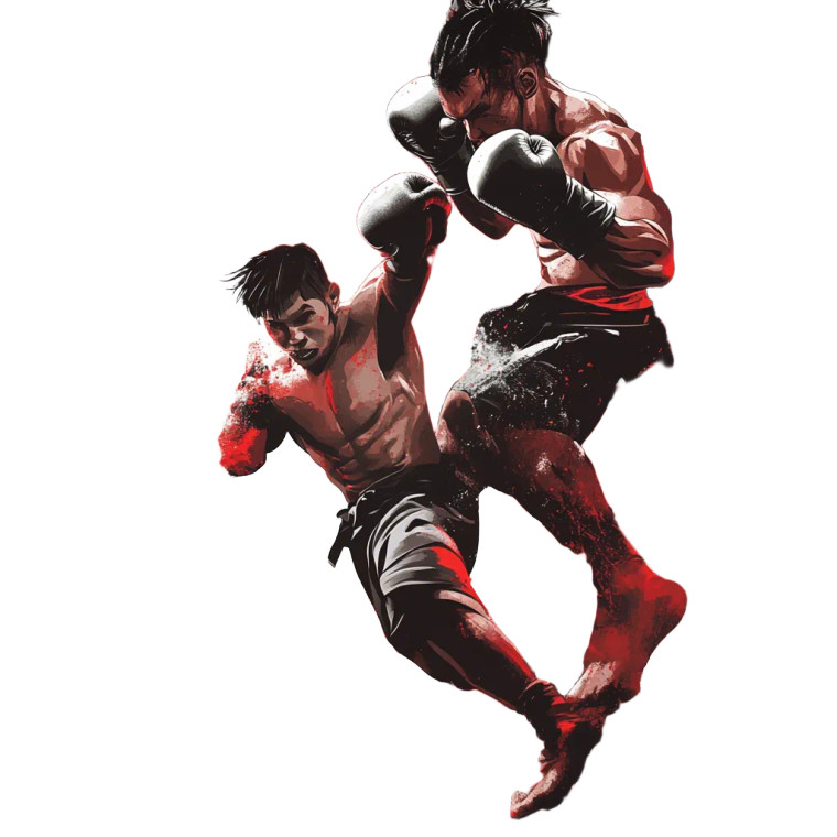 Kickboxing Warriors Vinyl Car Decal Sticker – Waterproof & UV-Resistant 8"