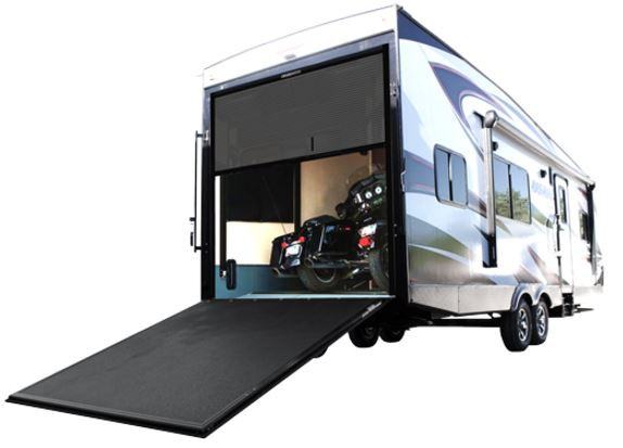 USA Made CrossBreeze Trailer Tailgate Screen | For Toy Haulers Up to 96" | Heavy Duty Fiberglass Mesh | UV Coated | Easy Install
